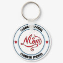 CLUMBER SPANIEL mom keychain
