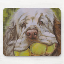 Clumber Spaniel Mouse Mats