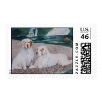 Clumber Spaniel - Pebble Beach postage postage