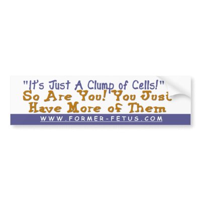 Clump of Cells Bumper Bumper Stickers by fetusgear