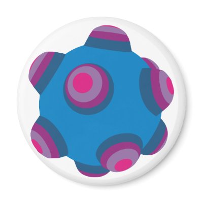 ClumpBubble (Blue/Purple) Magnet by Palette8Bit