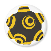 ClumpBubble Bumblebee magnets by Palette8Bit ClumpBubble Bumblebee magnets