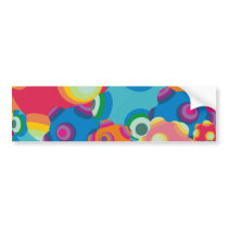 ClumpBubble Collage Action bumper stickers by Palette8Bit ClumpBubble Collage Action bumper stickers