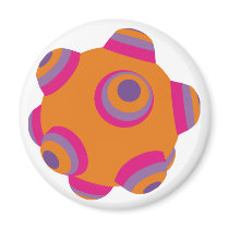 ClumpBubble - Orange Fridge Magnets