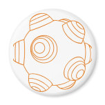 ClumpBubble - Orange Outline magnets