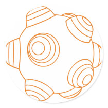 ClumpBubble - Orange Outline stickers