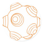 ClumpBubble - Orange Outline stickers