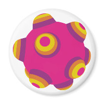 ClumpBubble Pink Purple Orange magnets by Palette8Bit ClumpBubble Pink Purple Orange magnets