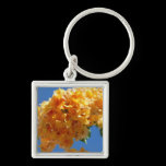 Cluster of Golden Bougainvillea Keychain