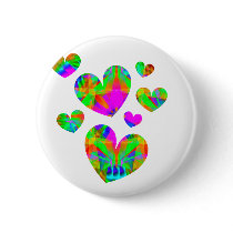 Cluster of Hearts Buttons