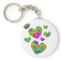 Cluster of Hearts Keychain