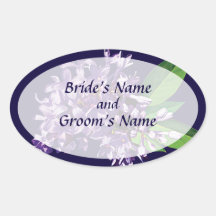 Cluster of Purple Lilacs Save the Date Sticker