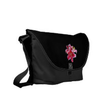 Cluster of Stargazer Lilies Messenger Bag