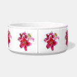Cluster of Stargazer Lilies Pet Food Bowl