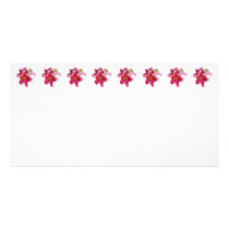 Cluster of Stargazer Lilies Personalized Photo Card