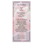 Cluster of Stargazer Lilies Wedding Program Rack Card Design