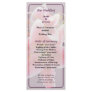 Cluster of Stargazer Lilies Wedding Program Rack Card Design