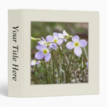 Cluster Of Tiny Bluets Binder