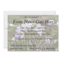 Cluster Of Tiny Bluets Personalized Invite