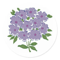 Cluster of Violets Image stickers