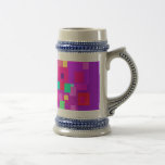Clustered Squares Purple Mug