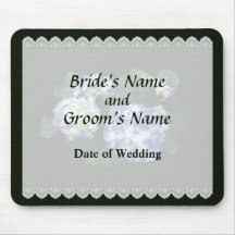 Clusters of Purple Hydrangea Wedding Favors Mousepad