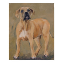 Clyde the Puppy- STOP animal ABUSE Poster posters