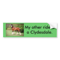 Clydesdale Bumper Sticker