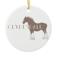 Clydesdale Christmas Tree Ornament