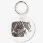 round_keychain - Artwork from a Clydesdale Horse drawing by Artist Kelli Swan, titled 'Team Work'. Customize this item by adding your own text or a name. Add round_keychain - Artwork from a Clydesdale Horse drawing by Artist Kelli Swan, titled 'Team Work'. Customize this item by adding your own text or a name. Add