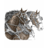 Clydesdale Draft Horse Team shirt