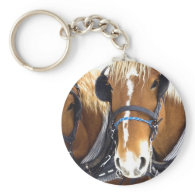 Clydesdale Draft Horses Keychain