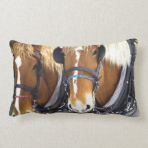 Clydesdale Draft Horses Pillow
