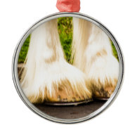 Clydesdale Feet Christmas Ornaments