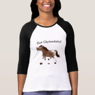 CLYDESDALE HORSE 3/4 SLEEVE REGLAN T-SHIRT