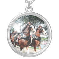 Clydesdale Horses necklace