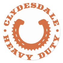 Clydesdale MTB "Heavy Duty" Sticker by CreativeType Clydesdale MTB "Heavy Duty" Sticker