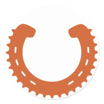 Clydesdale MTB logo sticker by CreativeType Clydesdale MTB logo sticker