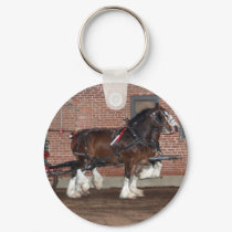 Clydesdales cart keychains