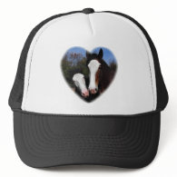 Clydesdales in heart hat