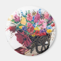 CMCarlson Flower Cart Magnet