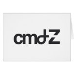 cmd Z Greeting Card