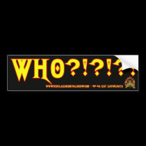 CMS Who Bumper Sticker bumper stickers