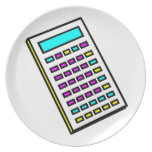 CMYK Calculator Retro Graphic Party Plates