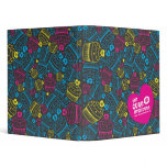 cmyk cupcakes 3 ring binder