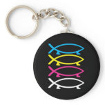 cmyk darwin fishes keychains