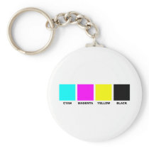 CMYK Four Color Process Model Key Chain