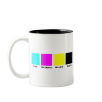 CMYK Four Color Process Model mugs