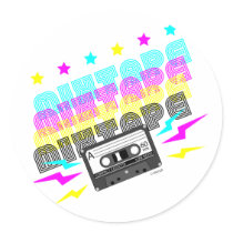 CMYK Fun Mixtape stickers by MendiSue CMYK Fun Mixtape stickers