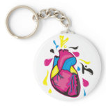 cmyk heart keychains
